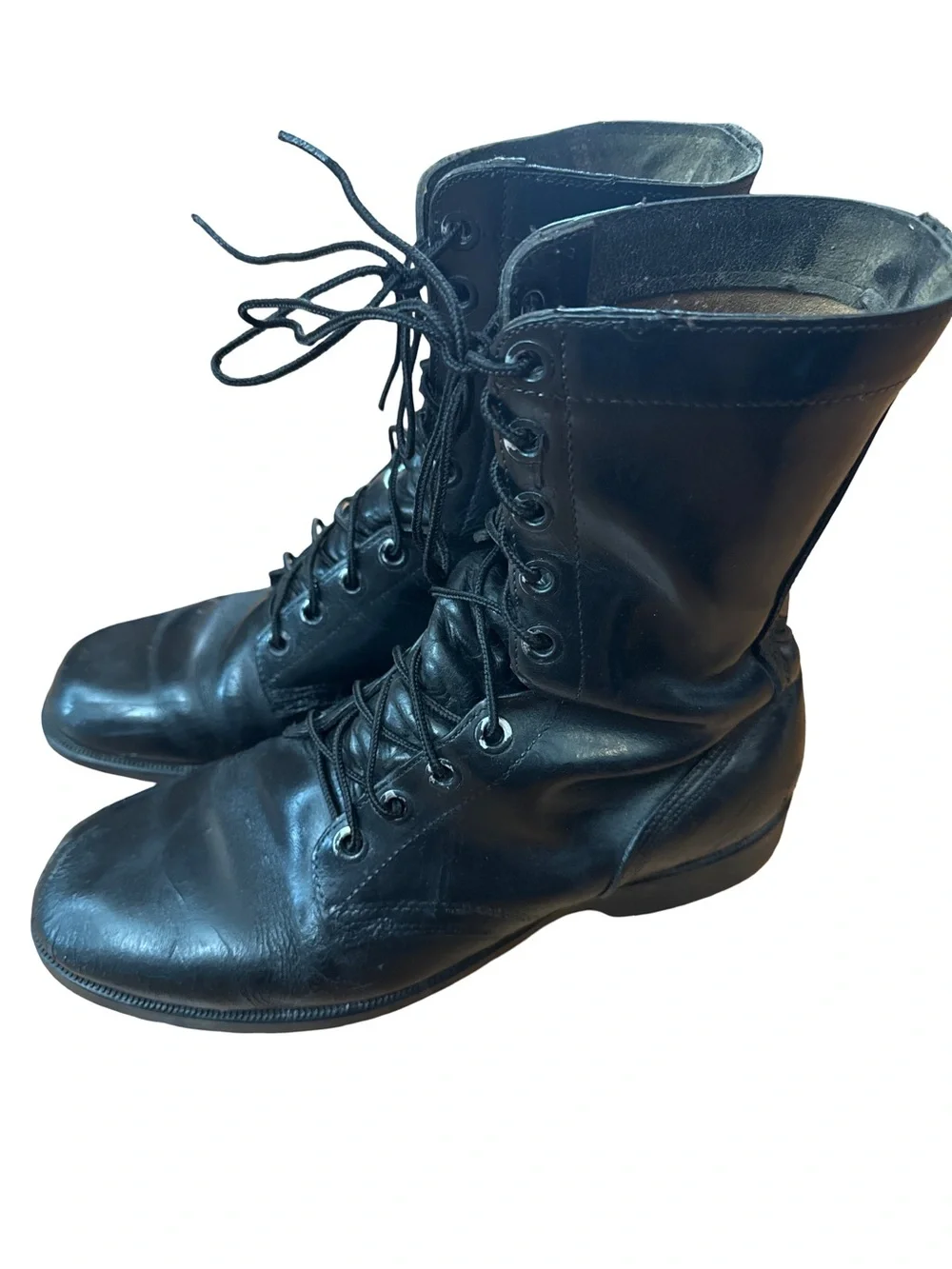 Vintage 70’s/80’s U.S. Military Leather Combat Surplus Boots Black Mens Size 11R